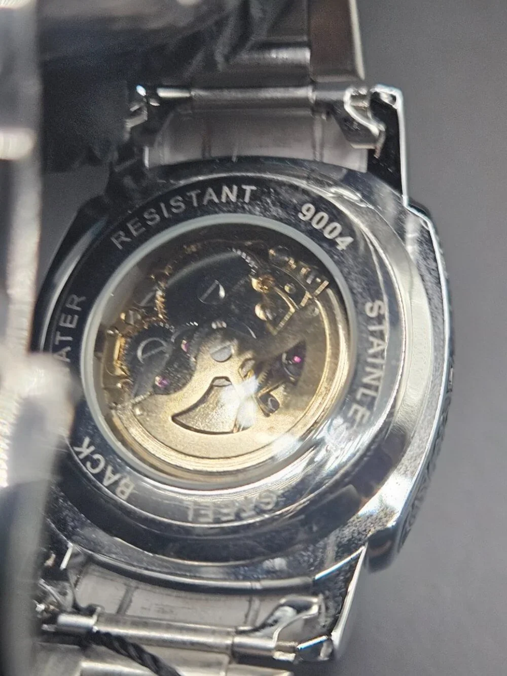 BIBI Automatic Mechanical Skeleton Watch Stainless Steel
